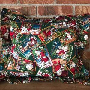 Rare Vintage 1970’s Handmade Santa Pillow Decor‼️FINAL SALE